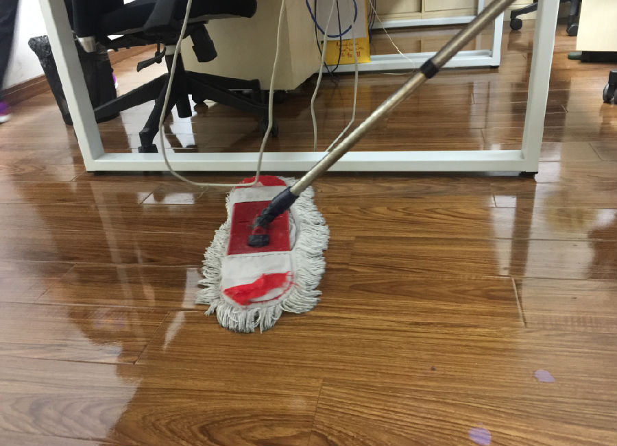 鸡东县木地板保洁案例